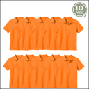 Orange (5-Pack) 14 10-Pack School Uniform Tagless Polo Tshirt for Little Boys & Big Boys